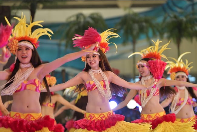 ハワイアンズのフラガールの無料ライブ配信