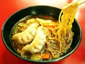 宇都宮の餃子入り焼きそば風ラーメン