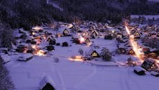 白川郷ライトアップ