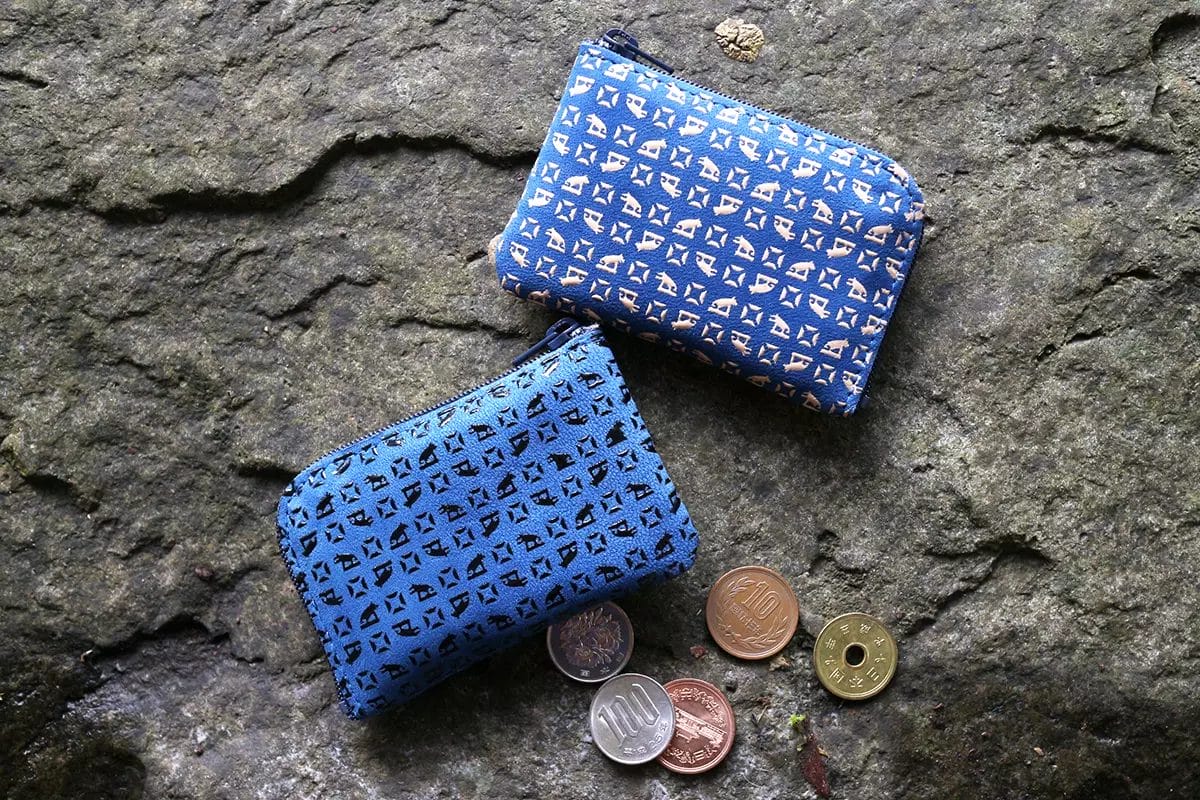 丹波山村　印伝 狼と塩の小銭入れ