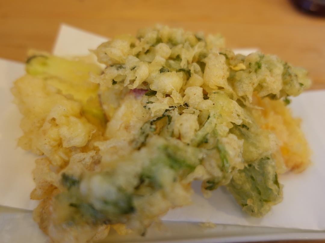 パリパリ素のまま美味かった野菜てんぷら