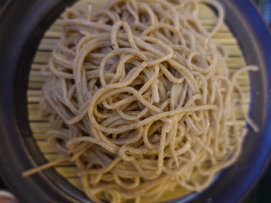 良質の水を感じた蕎麦₋透明感