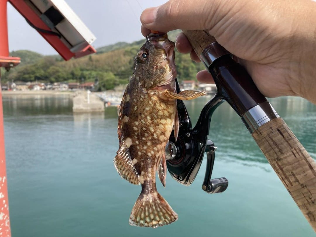 島根半島の片江漁港