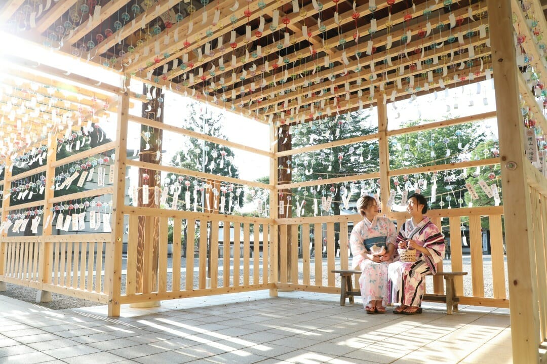 飛騨高山の桜山八幡宮の風鈴まつり