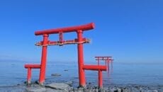 佐賀県太良町の海中鳥居