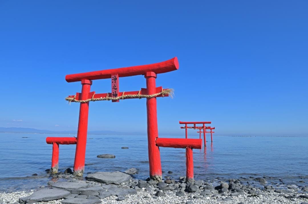 佐賀県太良町の海中鳥居