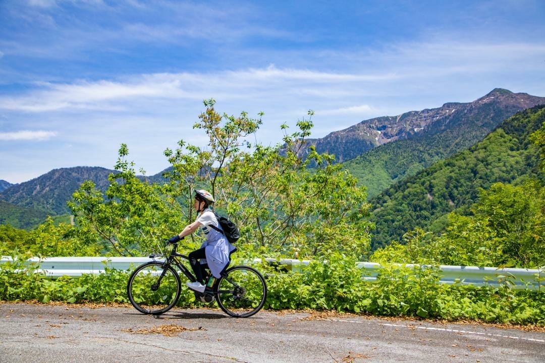 奥飛騨温泉郷のE-bike体験