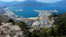 北陸新幹線敦賀開業 天筒山展望台から敦賀市を望む