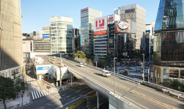 東京高速道路の銀座スカイウォーク開催