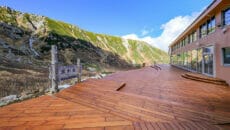 千畳敷ホテルのテラス