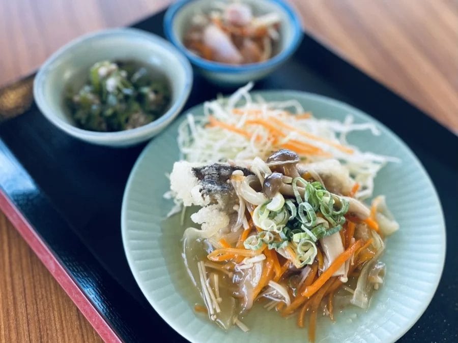 料理（タラのきのこあんかけ）