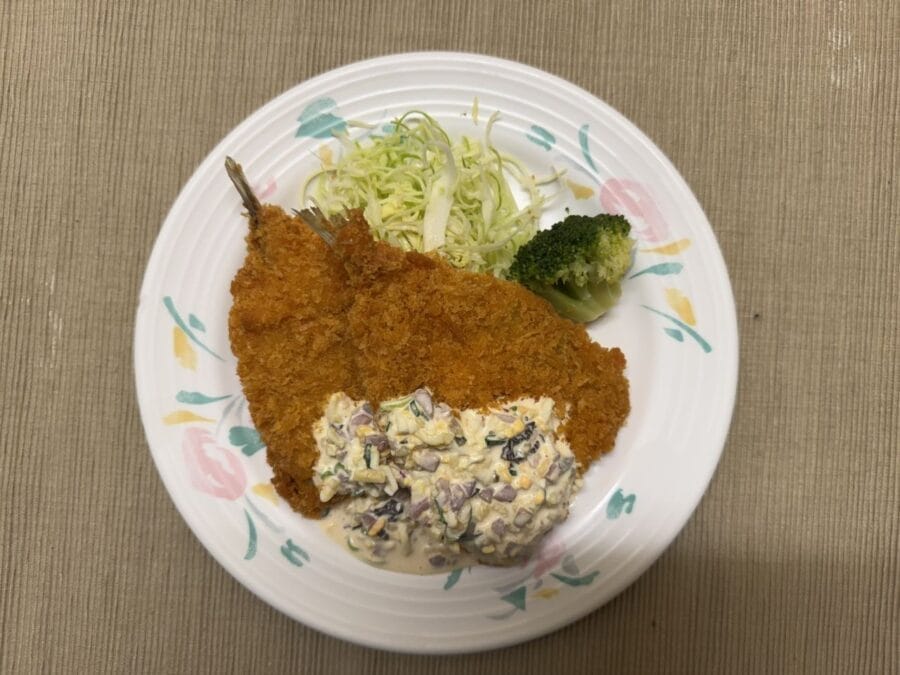 アジフライ410円和風タルタル