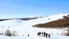 中標津モアン山スノーシューハイキング