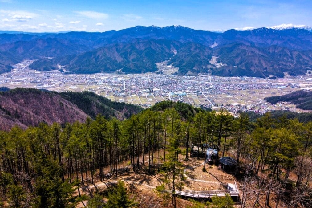 飛騨市、安峰山の頂上