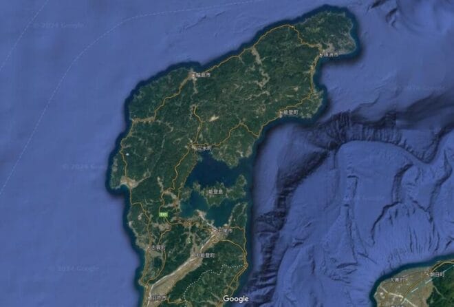 能登半島・航空地図