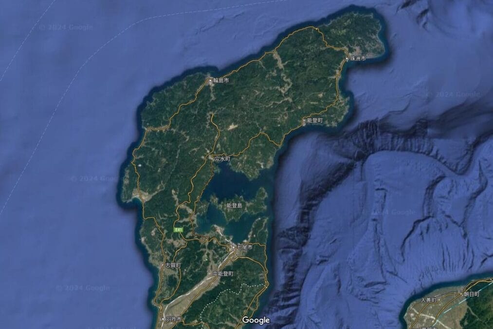 能登半島・航空地図