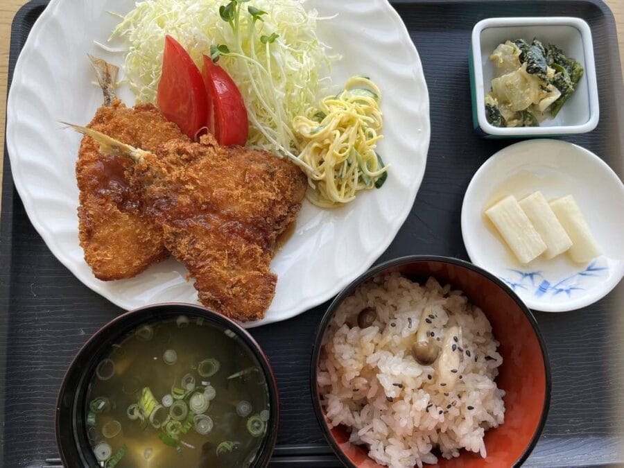 アジフライ定食