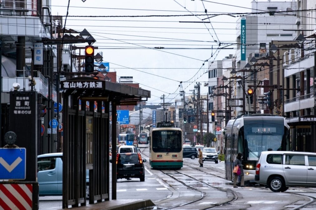 富山市内の路面電車