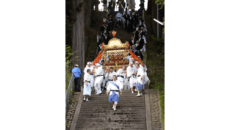 石段登り（加悦谷祭）