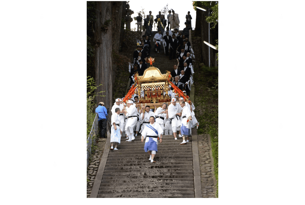 石段登り(加悦谷祭)