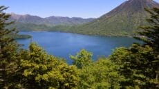 深緑と湖（中禅寺湖）