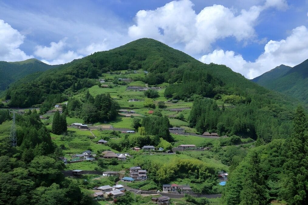 落合集落展望所からの風景