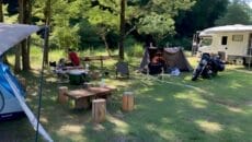 キャンプ場（大垣市バイクファーム）