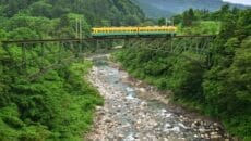 立山線「千垣駅」～「有峰口」の途中にある千垣橋梁