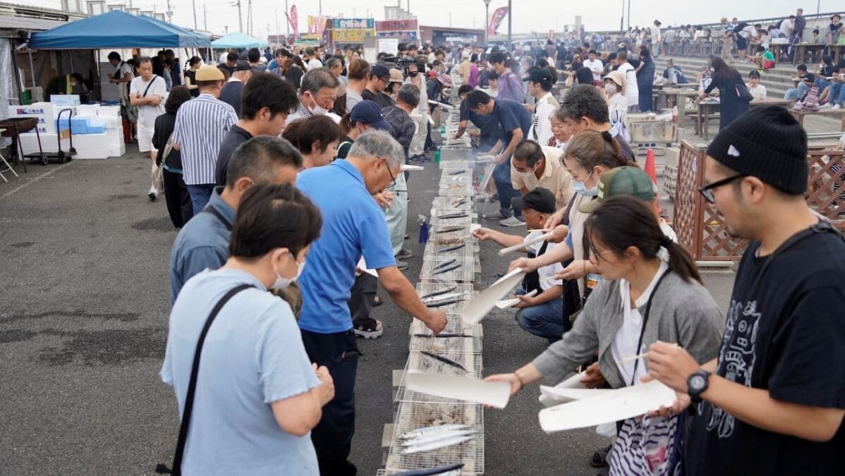 さんま祭り(ゆりあげ港朝市)